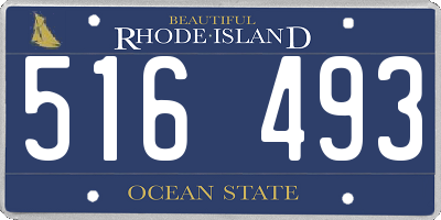 RI license plate 516493