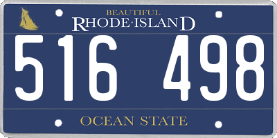 RI license plate 516498