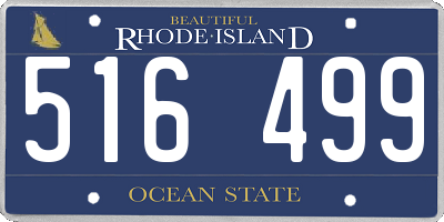 RI license plate 516499
