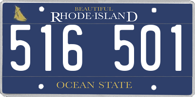 RI license plate 516501