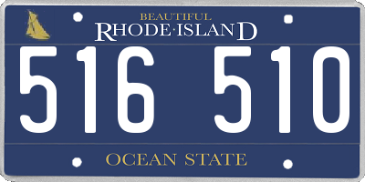 RI license plate 516510