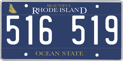 RI license plate 516519