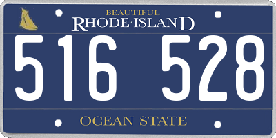 RI license plate 516528