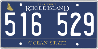 RI license plate 516529