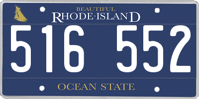 RI license plate 516552