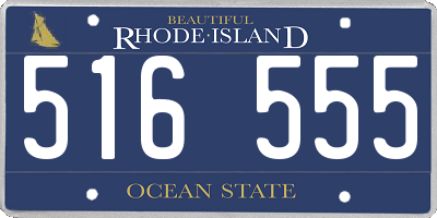 RI license plate 516555