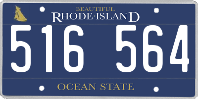 RI license plate 516564