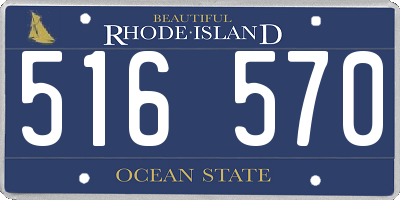 RI license plate 516570