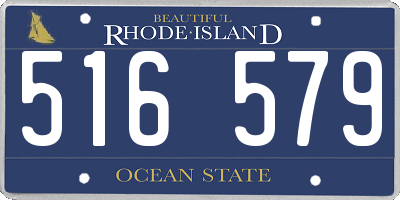 RI license plate 516579