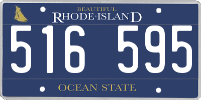 RI license plate 516595