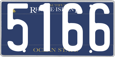 RI license plate 5166