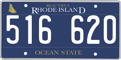 RI license plate 516620