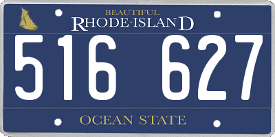 RI license plate 516627