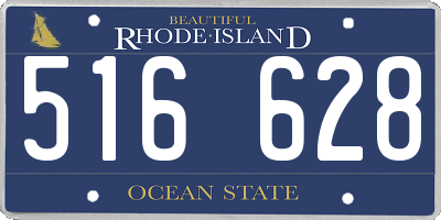 RI license plate 516628