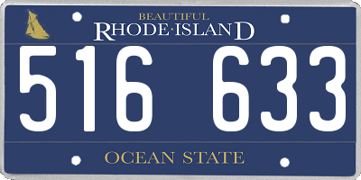 RI license plate 516633