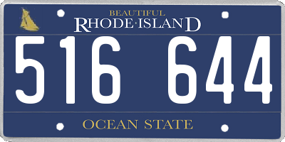 RI license plate 516644
