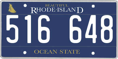 RI license plate 516648