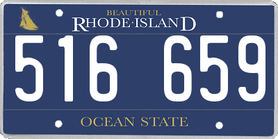 RI license plate 516659
