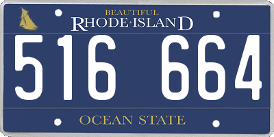 RI license plate 516664