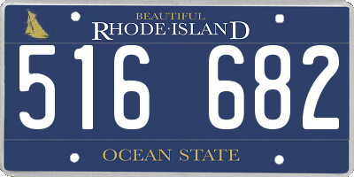 RI license plate 516682