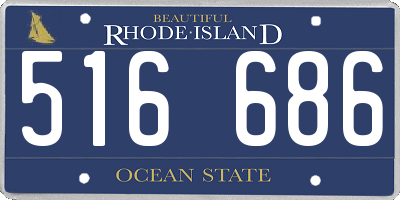 RI license plate 516686