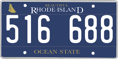 RI license plate 516688
