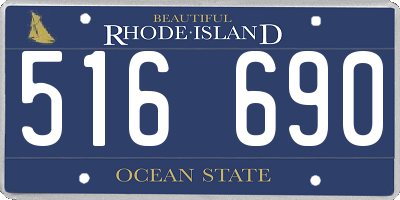 RI license plate 516690