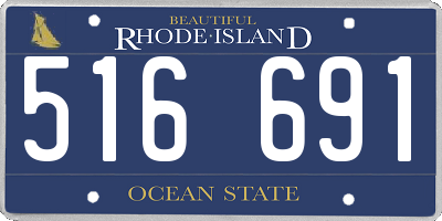 RI license plate 516691
