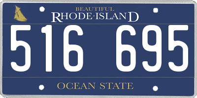 RI license plate 516695