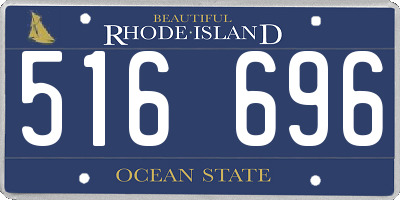 RI license plate 516696