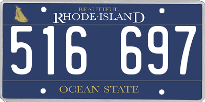 RI license plate 516697