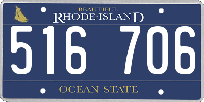 RI license plate 516706