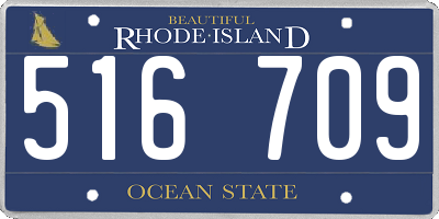 RI license plate 516709