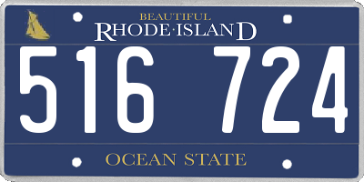 RI license plate 516724