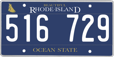 RI license plate 516729