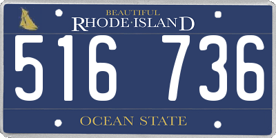 RI license plate 516736