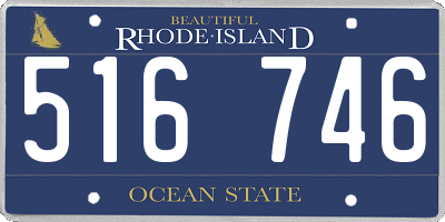 RI license plate 516746