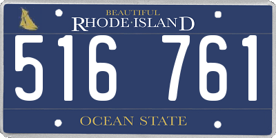 RI license plate 516761