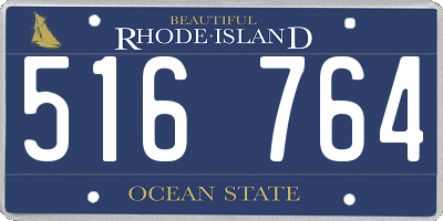 RI license plate 516764
