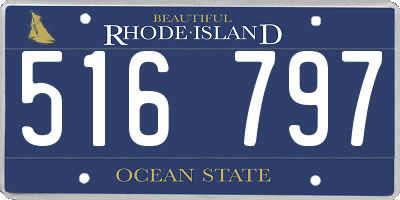 RI license plate 516797