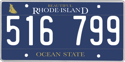 RI license plate 516799