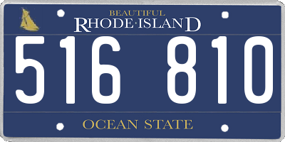 RI license plate 516810