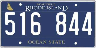RI license plate 516844