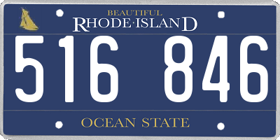 RI license plate 516846