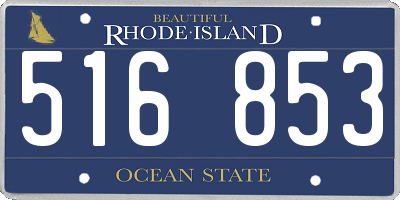 RI license plate 516853