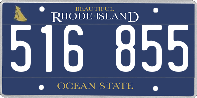 RI license plate 516855
