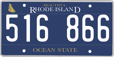 RI license plate 516866