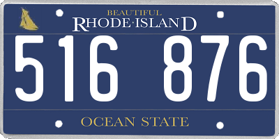 RI license plate 516876