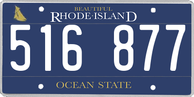RI license plate 516877