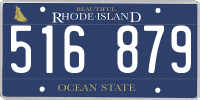 RI license plate 516879